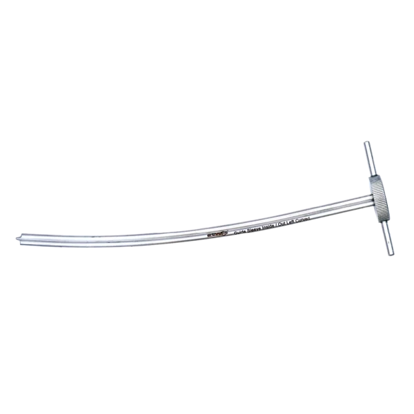 Guide-Sleeve-Double-Lumen-for-Meniscus-Repair-Curved-Left